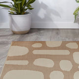Beige Area Rug - Wool
