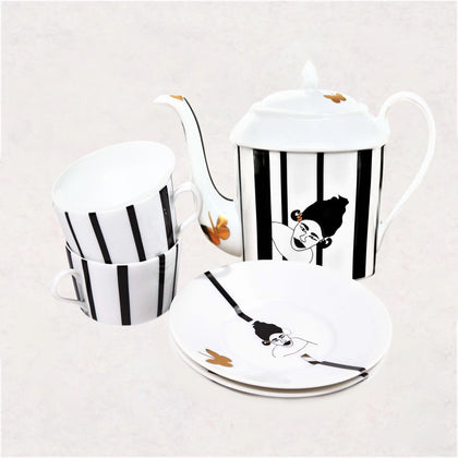 Nguka Limoges Tea Set 5 pc
