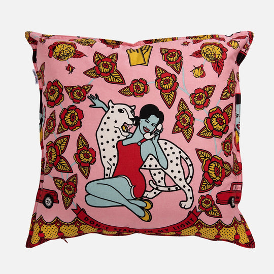 Pink Lady Funky Throw Pillows