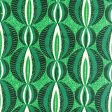 Sample Green Leaf Floral Printed Upholstery Fabric