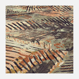 Scrafitto Gold Rug - Strike off Sample 1x1 ft