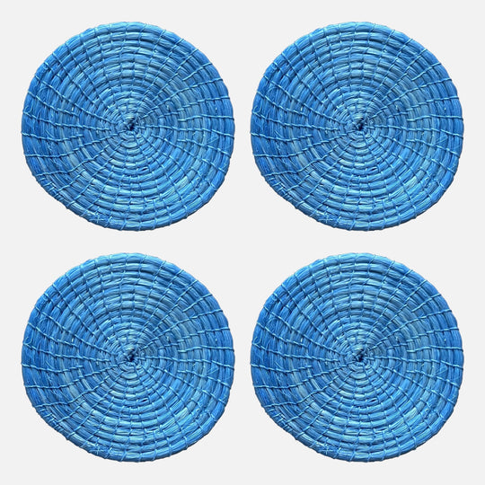 Sky Blue Designer Coasters 4 Set