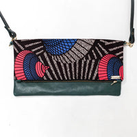 Soft Leather Purses Ankara Blue