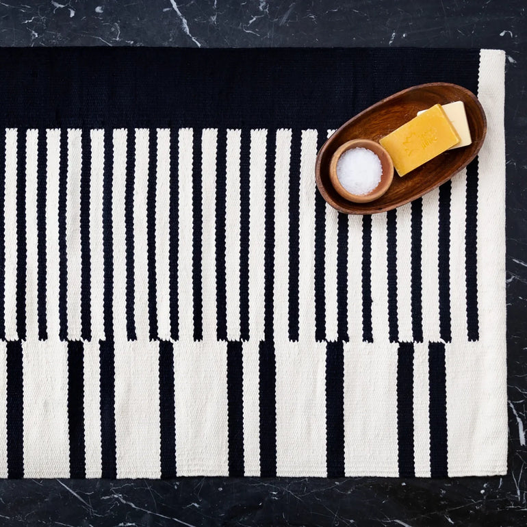 Black Bath Rug - Cotton