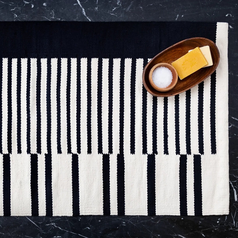 Black Bath Rug - Cotton