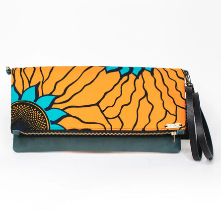 Sunflower Crossbody Purse Leather