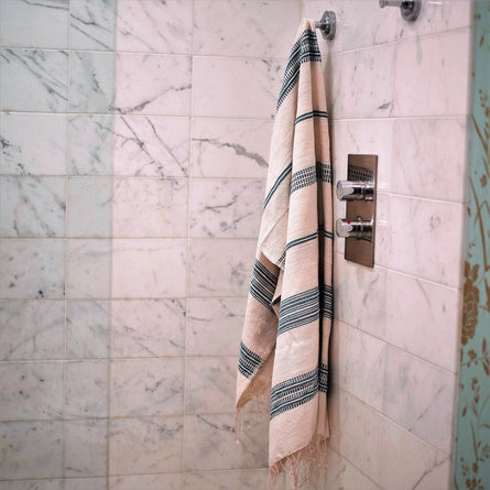 Tana Teal Bath Towels