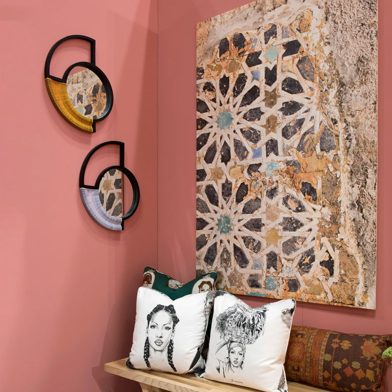 Statement Wall Mirror - Yellow Cord
