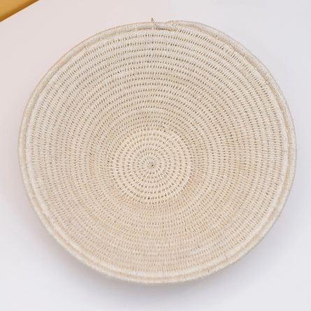 White Sisal Coffee Table Bowl