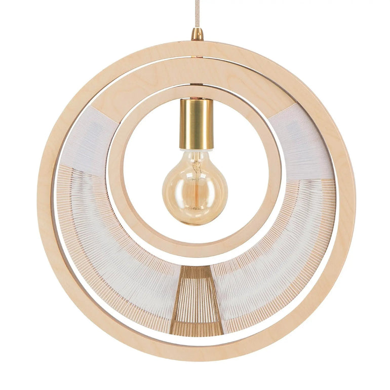Woven Ring Globe Ceiling Light