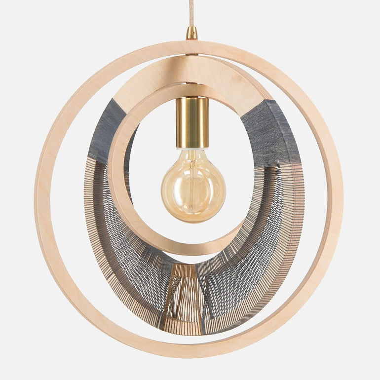 Woven Ring Globe Ceiling Light