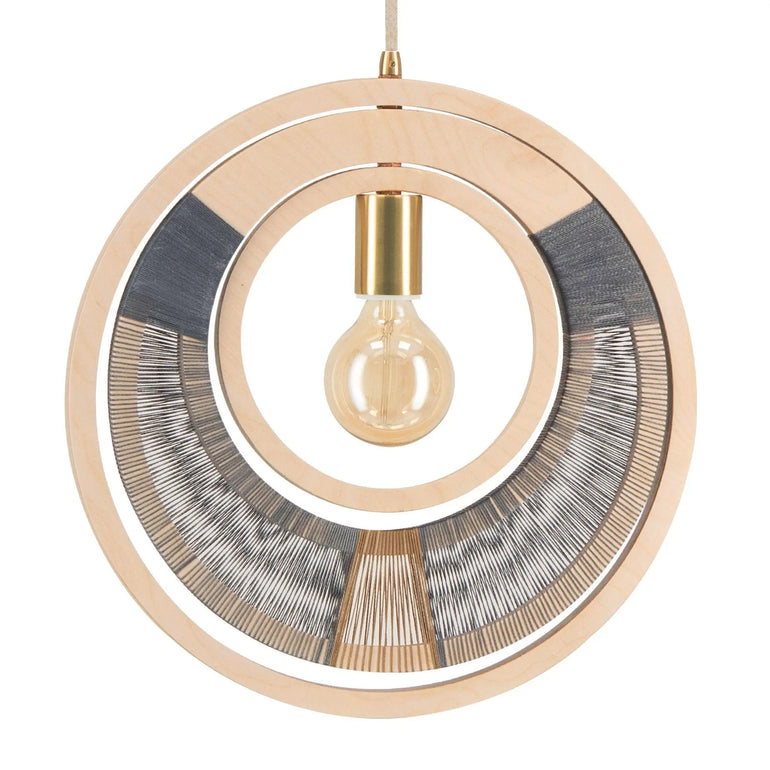 Woven Ring Globe Ceiling Light