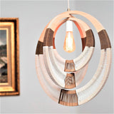 Woven White Pendant Light