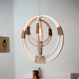 Woven White Pendant Light