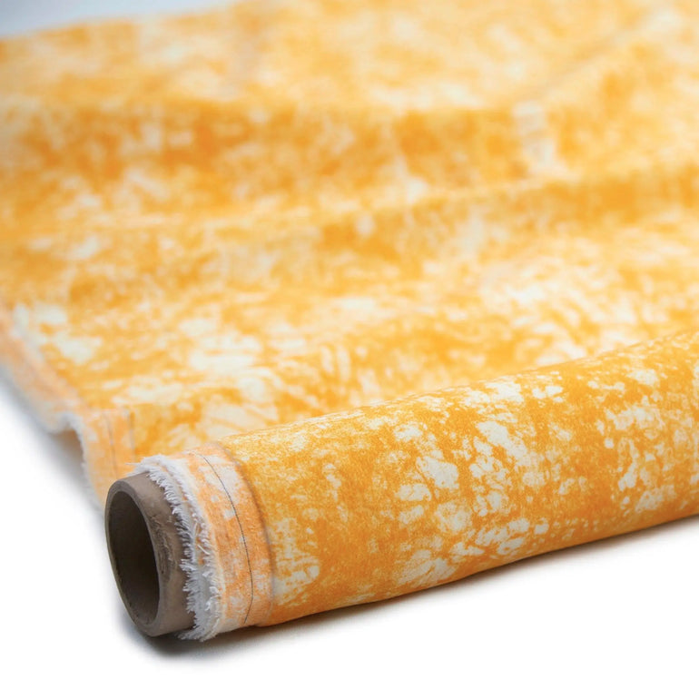 Yellow Stretch Velvet Fabric