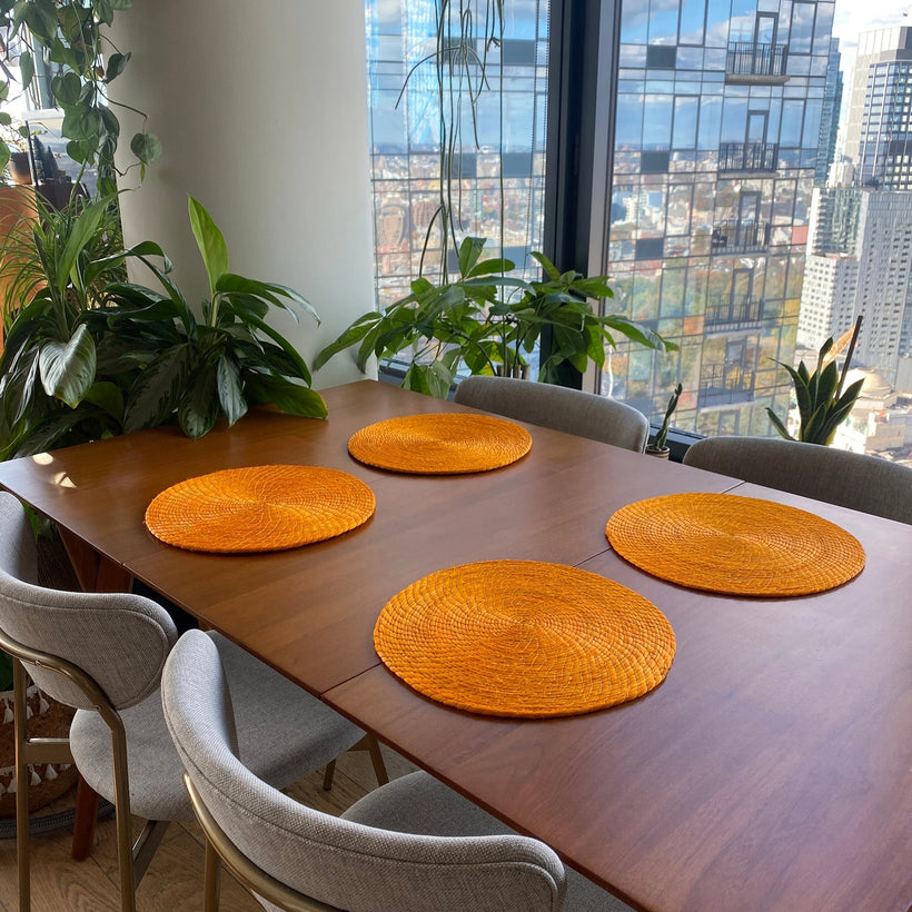 Yellow Summer Placemats 4 Set