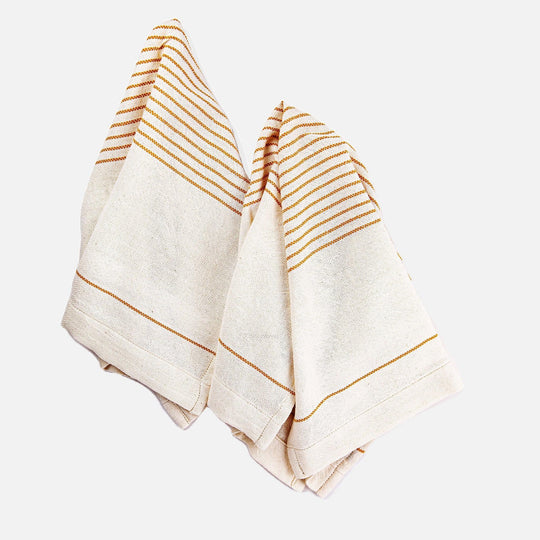 Abuna Yellow Tea Towels Set 2 - 54kibo