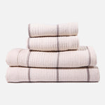 Addis Gray Striped Hand Towel Set 2 - 54kibo