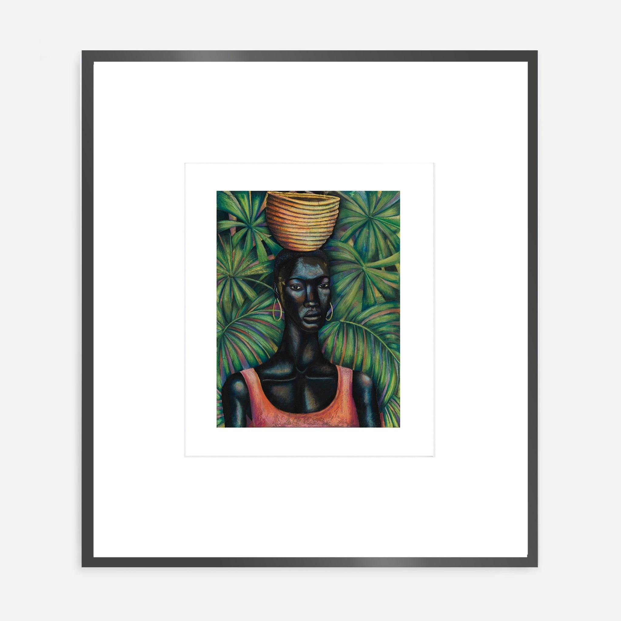 Adjoa Black Women Art on frame - 54kibo