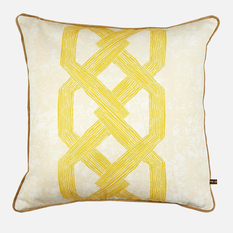 Aluro Yellow Throw Pillows - 54kibo