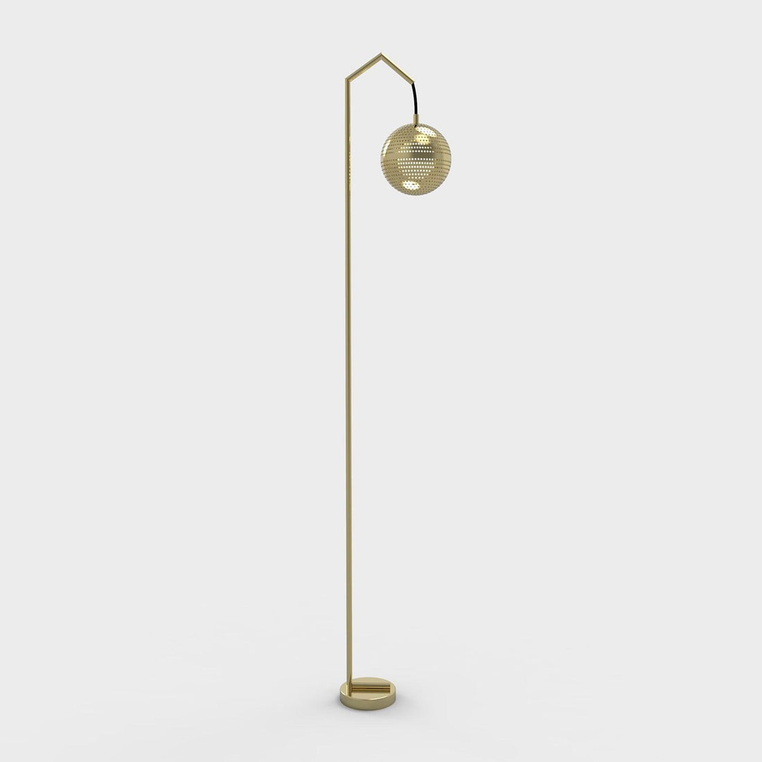 Amur Brass Floor Lamp - 54kibo