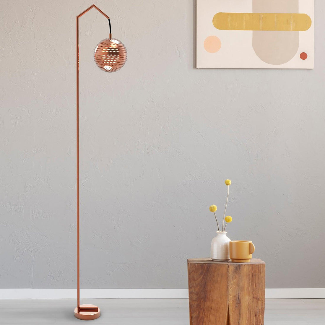 Amur Copper Floor Lamp - 54kibo