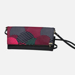 Ankara Clutch - Black Red Stripe - 54kibo