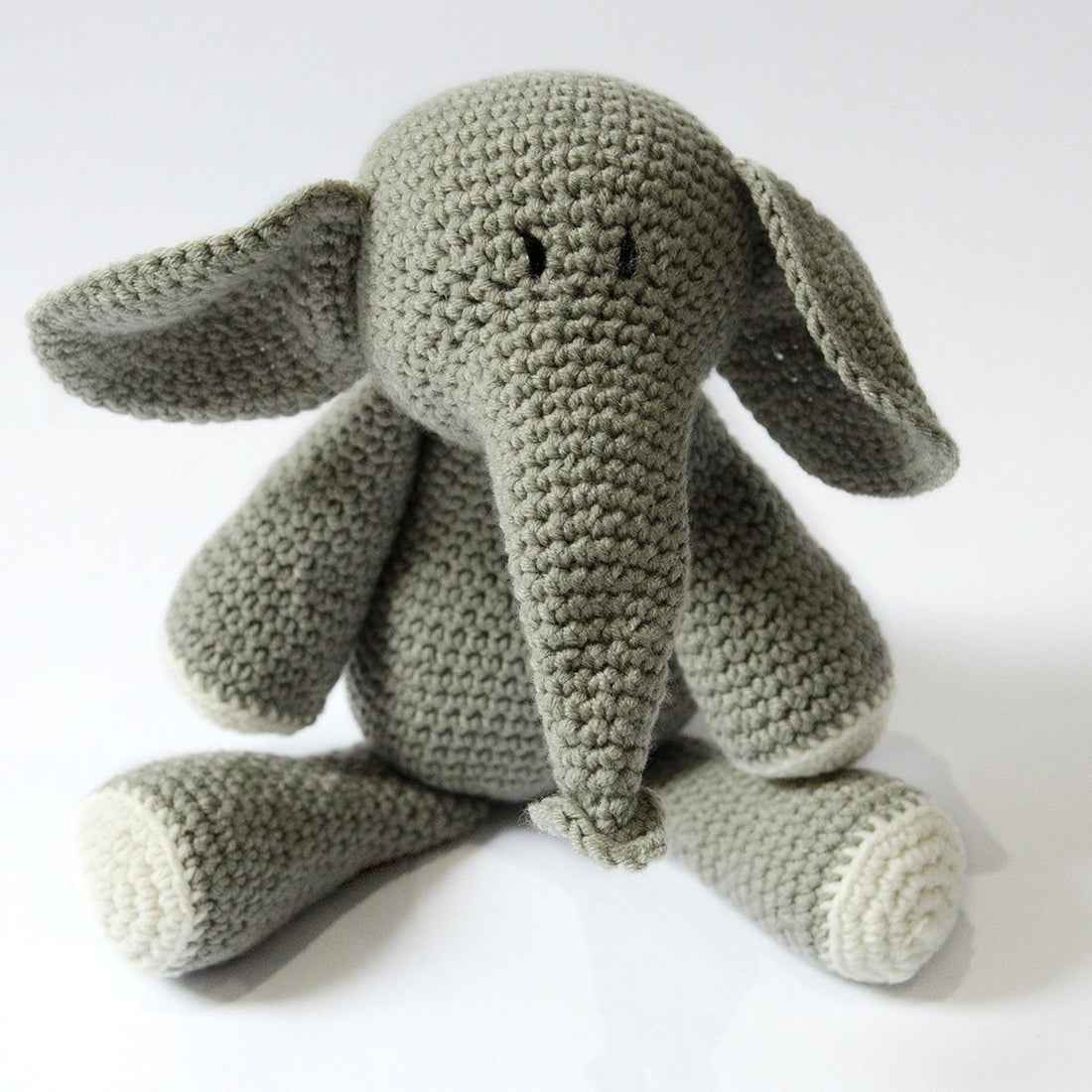 Baby Stuffed Elephant Ndlovu Grey Toy - 54kibo