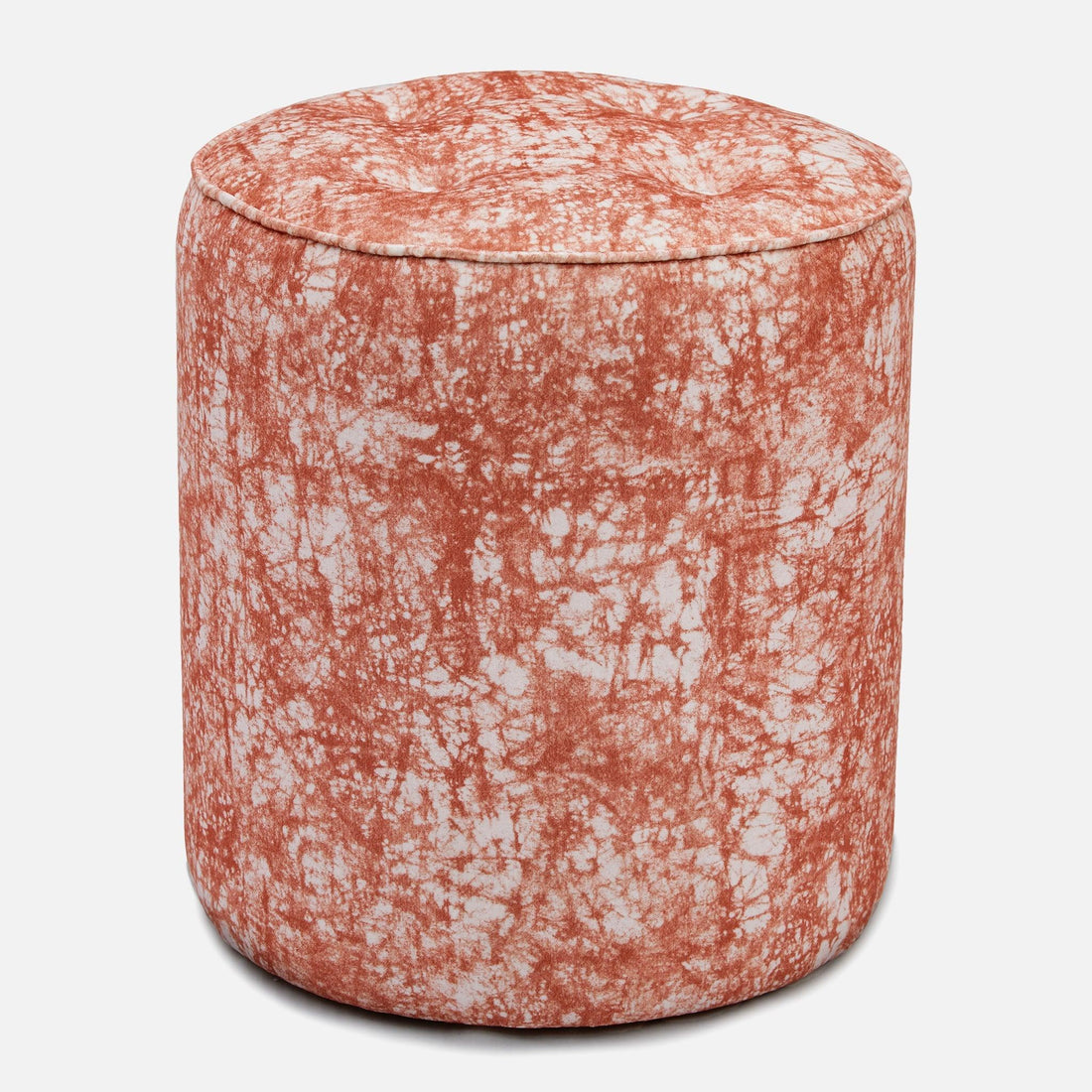 Batik Copper Pink Velvet Pouf Chairs - 54kibo