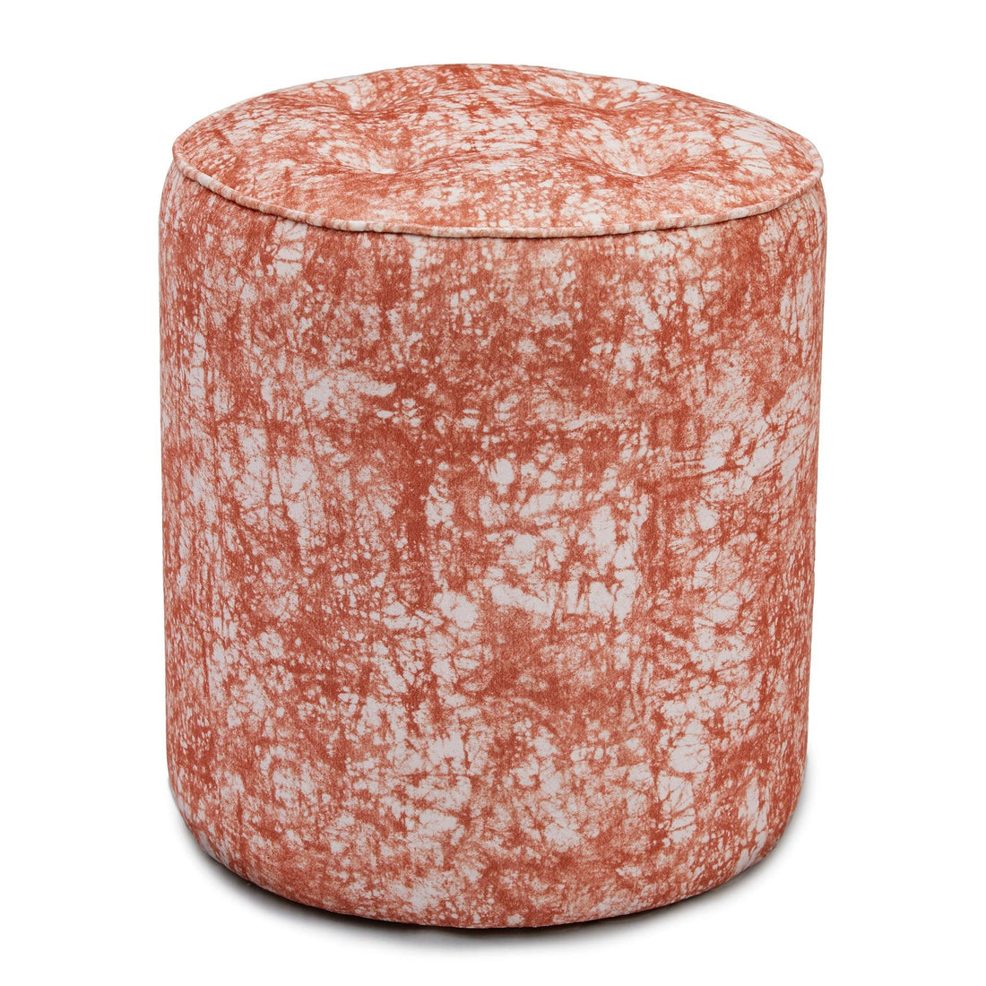 Batik Copper Pink Velvet Pouf Chairs - 54kibo