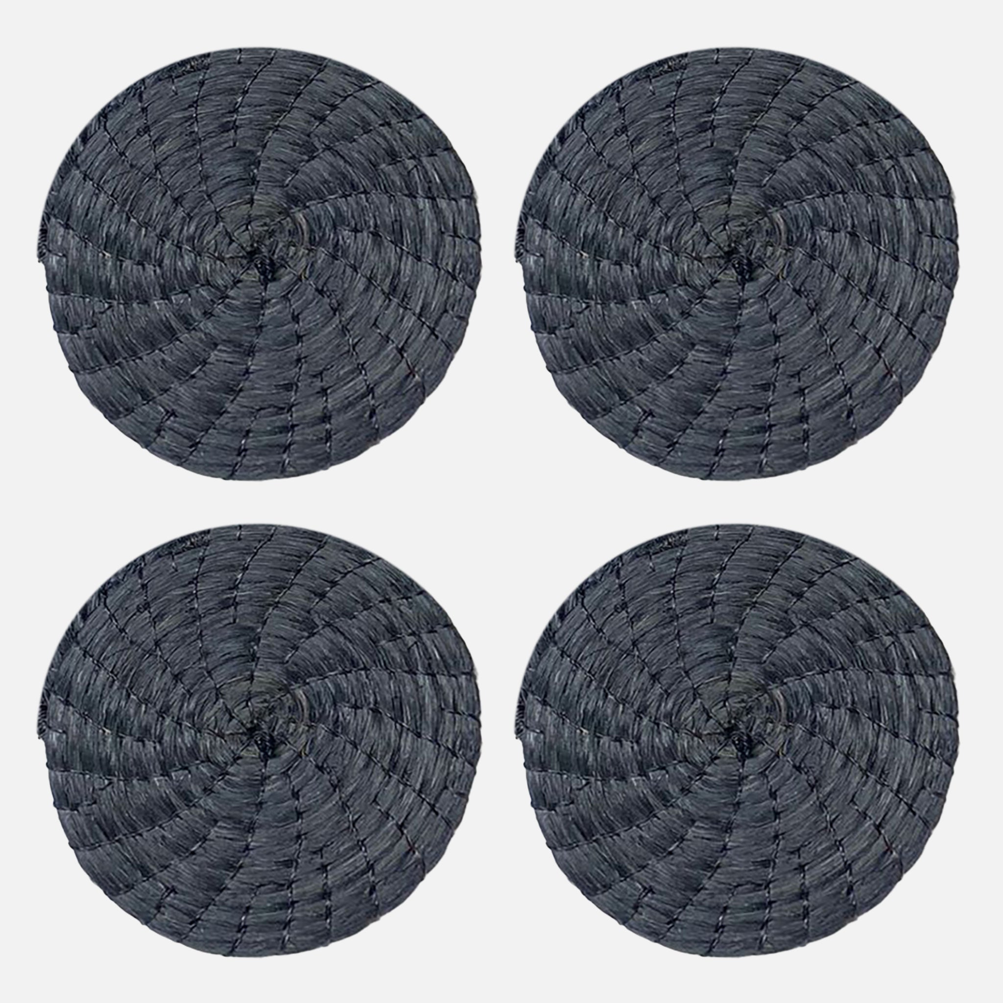 Black Coasters 4 Set - 54kibo