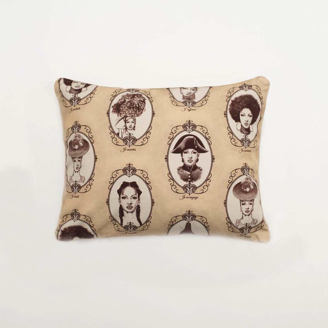 BWM Tan Throw Pillows - 54kibo