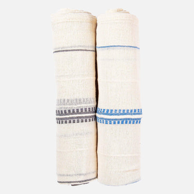 Cotton Muslin Blanket Set 2 - Lali Gray Blue - 54kibo