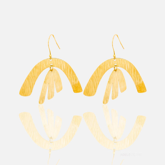 Edgy Earrings Brass Dhamani - 54kibo