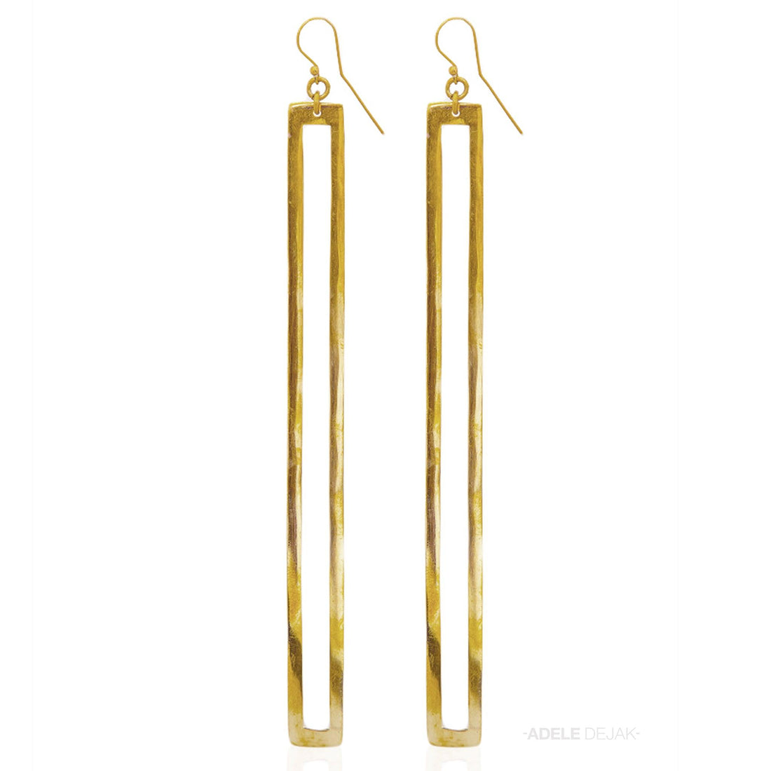 Funky Earrings Aode Long Brass - 54kibo