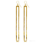 Funky Earrings Aode Long Brass - 54kibo