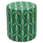 Geometric Green Ottoman - 54kibo