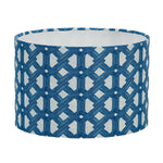 Geometric Indigo Blue Lamp Shade - 54kibo