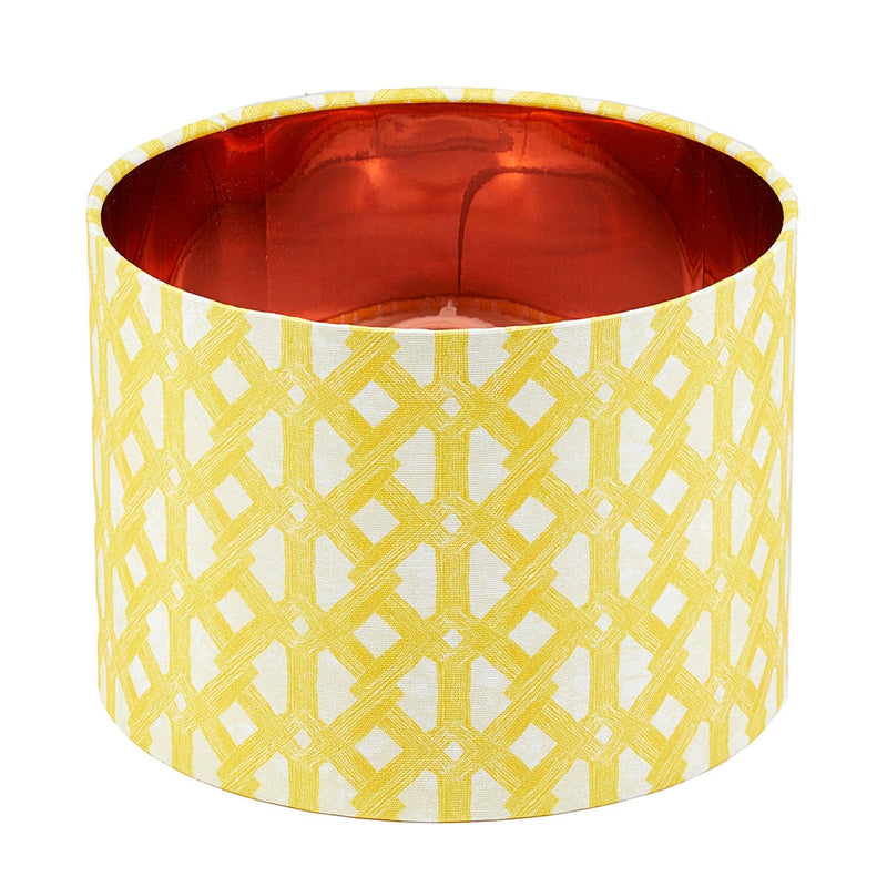 Geometric Yellow Drum Lamp Shade - 54kibo