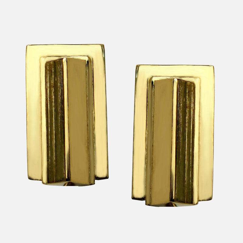 Gold Earrings Studs Bullion - 54kibo