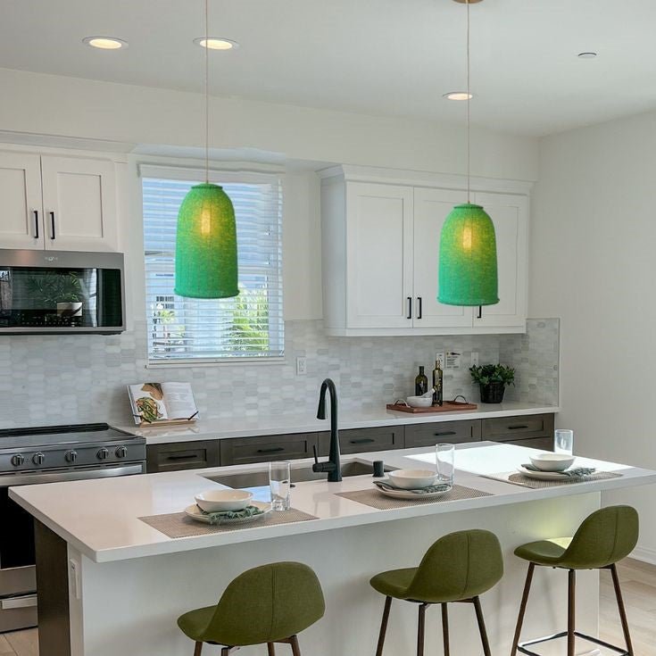 Modern Pendant Lighting for Kitchen Island, Green - 54kibo