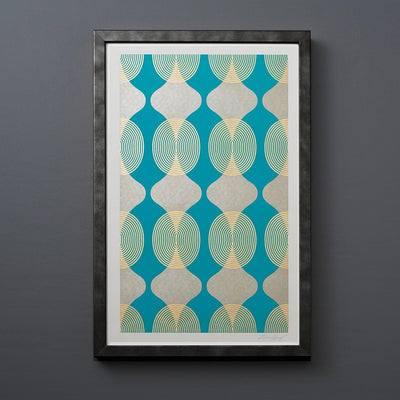 Hourglass Turquoise Wall Decor - 54kibo