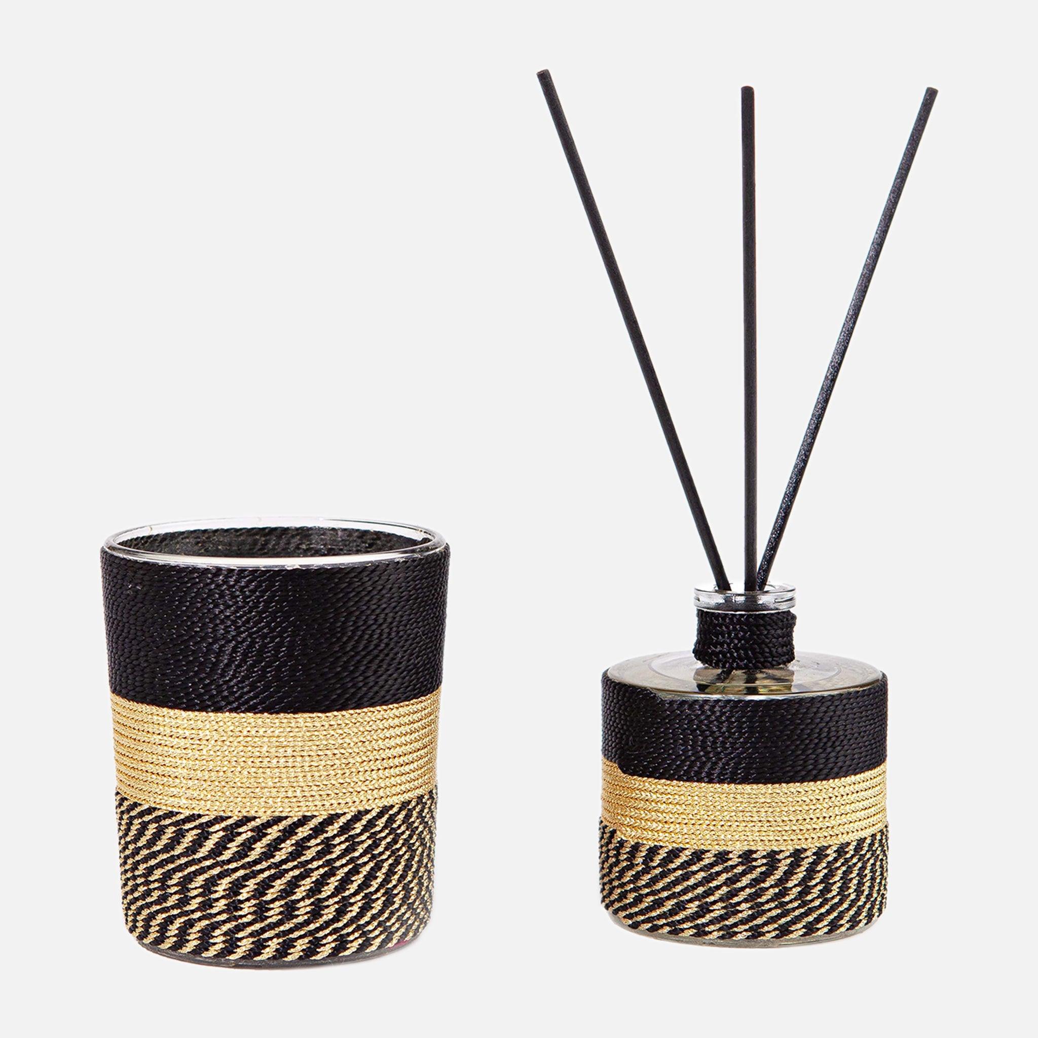 Designer Candles and Bathroom Diffuser 2 Set | 54kibo