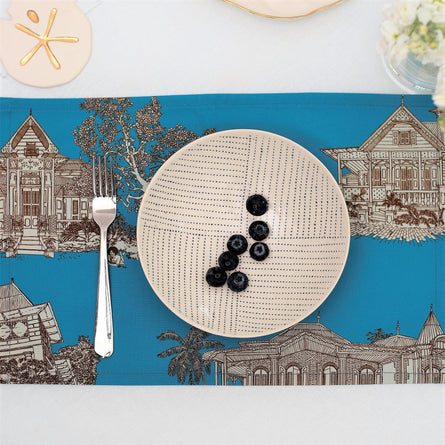 Landmark Blue Placemats Set 2 - 54kibo