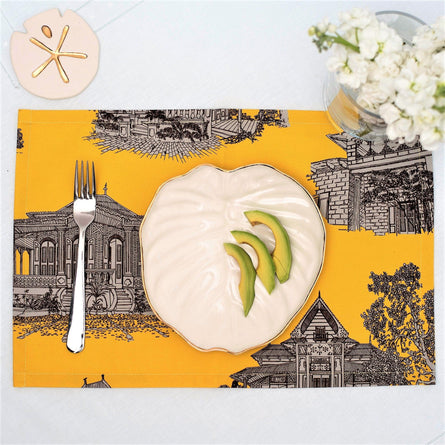 Landmark Yellow Placemats Set 2 - 54kibo