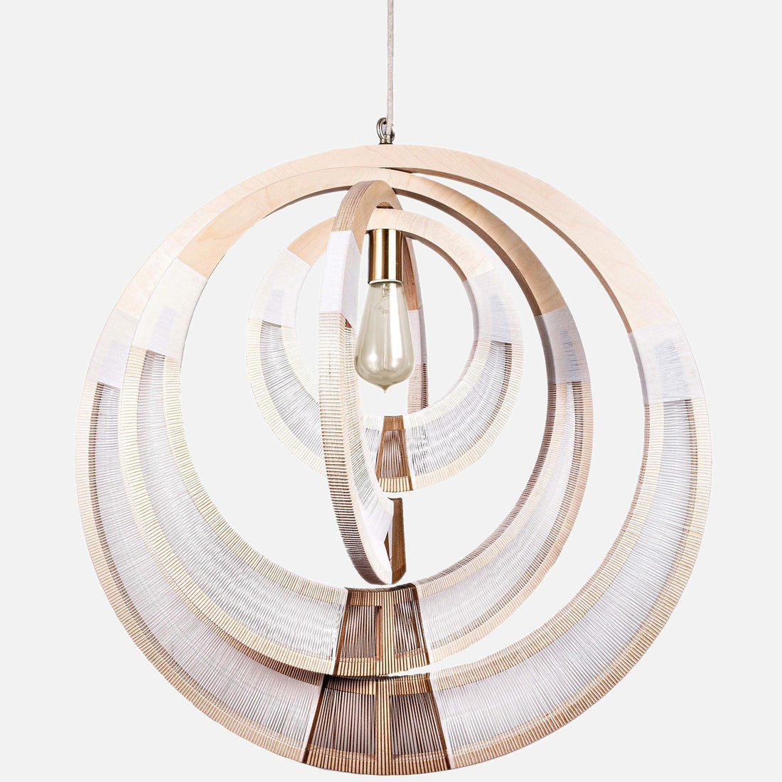 Large White Coastal Pendant Light - 54kibo