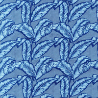 Leaf Blue Upholstery Fabric By The Yard - 54kibo