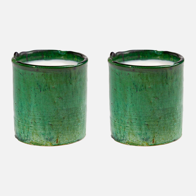 Luxury Mint Artisan Candles 2 Set - 54kibo