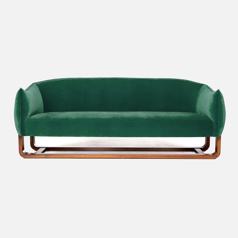 Milo Emerald Green Velvet Sofa - 54kibo