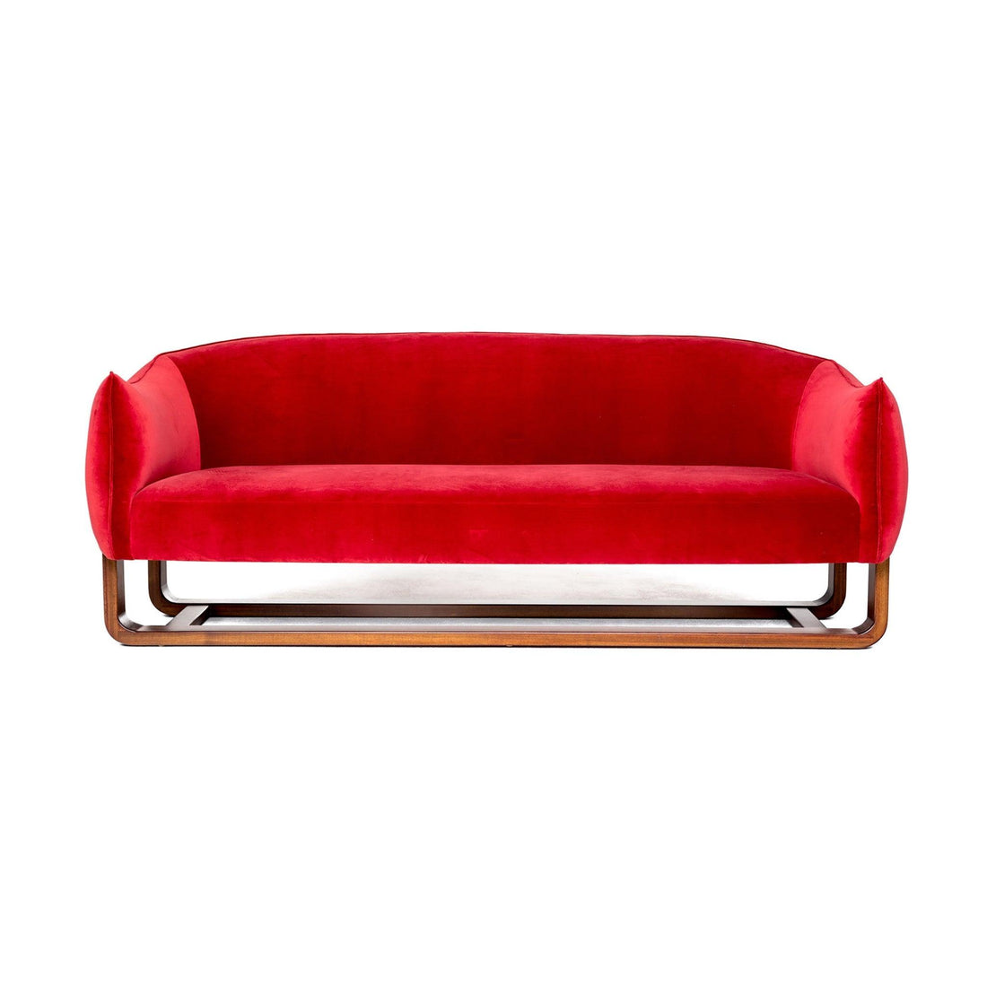 Milo Red Velvet Sofa - 54kibo